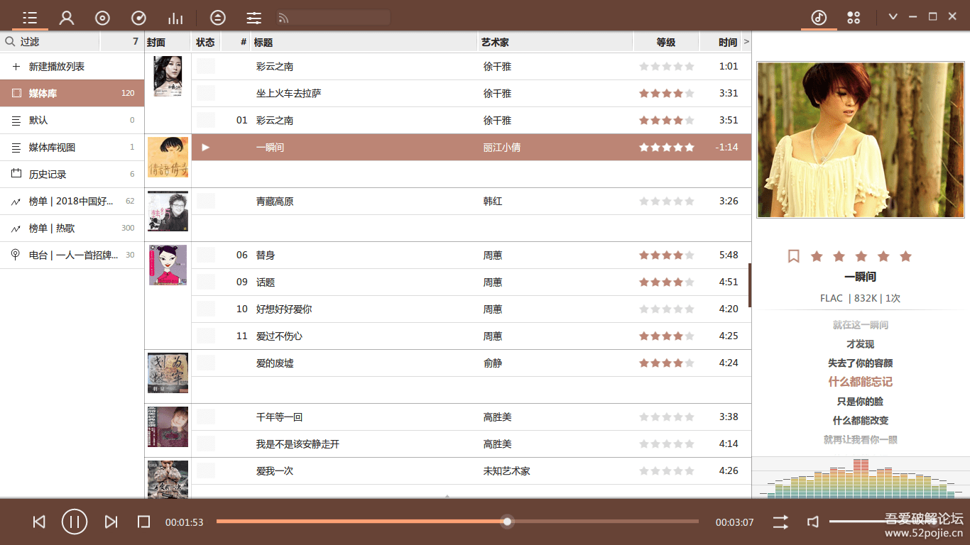 音乐播放器 foobox 6.1.6.8 ——基于foobar2000汉化版的美化整合版